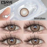 1 Pair New Color Contact Lenses Degree High Quality Blue Eyes Colored Lens Makeup Beautiful Pupil Yearly Use