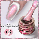 Auroras Cat Magnetic Gel Nail Polish Reflective Sparkling Glitter Semi Permanent Nail Art Soak Off LED UV Gel Varnis