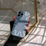 Shockproof Clear Striped Case For iPhone 16 15 14 13 12 Pro Max Soft Transparent Case Protective Back Cover Fundas