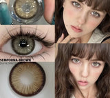 2pcs Colored Contact Lenses for Eyes Natural Look Brown Eye Lenses Gray Pupils Blue Lenses Green Contacts Beauty Makeup