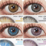 Natural Blue Green Color Contact Lenses 2pcs Yearly Color Contact Lenses For Eye Beauty Pupils Color Contact Lenses Eye