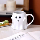 Ghost Coffee Cup Creative Ceramic Mug Afternoon Tea Breakfast Milk Cup Home Office Drinking Utensils Cute Cartoon Halloween Gift