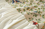 Pastoral Retro Printed Sofa Cover with Skirt All-Inclusive Floral Sofa Towel for Four Seasons Luxury Soft Furniture Protector