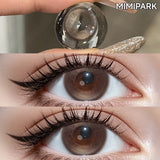 Natural Style Big Diameter Colored Contacts 2pcs Multi-Tone Half Yearly Lenses for Daily Outfit Premium Look