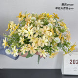 Korean Style Daisy Butterfly Flower Artificial Flowers Dried Flower Bouquet Living Room Window Wedding Greenhouse Decoration