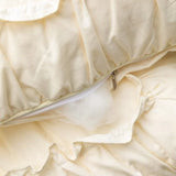 Adult U-Shaped Pillow with Embroidered Lace Neck Support for Side Sleeping Home Use Or Student Dormitory Non-Porous Design