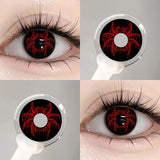 2Pcs Halloween Cosplay Color Contact Lenses for Eyes Crazy Red Anime Accessories Yellow Blue Pupilentes Fast Shipping
