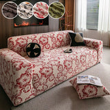 1PC-Elastic shu mianrong sofa cover retro autumn and winter sofa cover all inclusive universal set anti cat scratch cover cloth