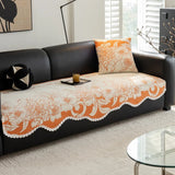 Irregular Sofa Covers Protector, 2 Seater, Chenille couch slipcover, Non Slip, Chair Furniture Protector, for All Season