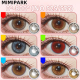 2pcs Half-Yearly Colored Contacts Big Diameter High Moisture Soft Lenses for Women Wedding Party Gift