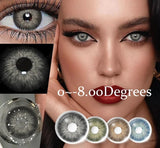 2 Pcs Myopia Lenses Colored Contacts Lenses PATTAYA  Lenses With Prescription Lenses Gray for Eyes Lenses With Degree
