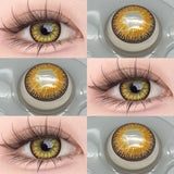 14.5mm Cute Enlarging Colored Contact Lenses Soft Vibrant Fashion Cosplay Party Eye Lenses Vika Eye Lenses