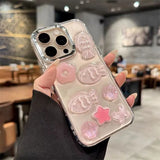 Cute Star Fish Pearl Bow Clear Phone Case For iPhone 16 15 13 14 12 11 Pro Max INS Summer Sea Soft Silicone Glitter Back Cover