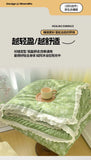 French Style Double-Layer Yarn Bean Quilt Spring and Autumn Warmth Quilt Adult Double Four Seasons Comforter Quilt Lace Ruffles