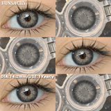 1 Pair Colored Contact Lenses BROWN Natural Eye Contacts Super Natural Lens Gray Color Lens Beautiful Pupils Cosmetics