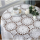 Super Elegant table covers Nordic pastoral lace tablecloth crochet square tablecloths Dining napkins christmas table cloth sale