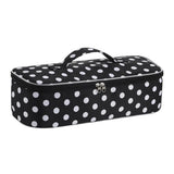 New Polka Dot Hair Dryer Storage Bag with Handle Large Capacity Makeup Bag Dustproof Portable Curler Storage Bag For Travel