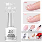 BORN PRETTY 10ml Black Glass Cat Magnetic Gel Nail Polish Ultra Shine Gold Silver Glitter Soak Off UV LED Gel Nail Art Varnish