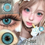 1 Pair Cosplay Colored Contact Lenses Red Lenses Halloween Blue Beauty Makeup Eyes Lenses Anime Purple Eyes Contacts