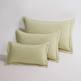 2pcs 100% Cotton Brushed Pillowcase Solid Breathable Envelope Pillow Cover For Home Hotel Kids Adult Student 30*50/40*60/48*74cm
