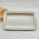 Rectangular Stoneware Plate 10” Plates Tray French Cool Color Gradual Spit Bone Dishs  Ceramic Dessert Vegetable Dining Plate