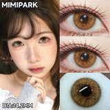 Big Diameter Multi-Tone Colored Contacts 2pcs Glossy High Moisture Half Yearly Lenses for Summer Daily Wear