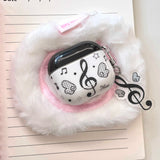 3D Music & Wing Headset Case For Airpods Pro Pro2nd Fundas Soft Protect For Air Pods 1 2 3 4 Cover Shockproof Coque