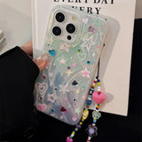 Colorful stars ins shiny blingbling shockproof phone case for iphone 11 13 promax 15 plus 12 14 16 pro max cartoon cute cover