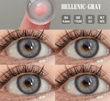 1 Pair Colored Contact Lenses for Eyes Natural Fashion Lenses Gray Beauty Pupils Blue Eye Lenses Cosmetics Soft Lenses