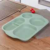 Plastic Student Dinner Plate Thickened Canteen Compartment Food Tray Anti-fall Multigrid Rice Pan Home Rectangle Kitchen Tools