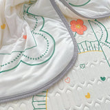 New Latex Summer Mat Summer Quilt Four-Piece Washable Summer Fabric Cooling Mattress Dormitory Soft Seat