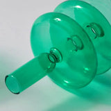 Modern Glass Candle Holders Home Decor Green Glass Vase Table Candlelight Holder Creative Decoration Ornaments Room Decor