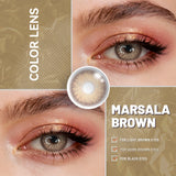 Brown Colored Contact Lenses With Prescription 14.5mm 6 Months Disposable Blue Soft Lens for Eye Makeup