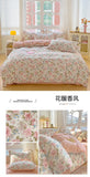100% Cotton Four Piece Set Soft Skin-friendly Duvet Cover Set Single Couple Flower Printed Comforter Bedding Set for Adults Kids