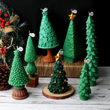 10-25cm 3D DIY Christmas Tree Candle Silicone Mold Christmas Gift Christmas Tree Resin Gypsum Silicone Mold Christmas Decoration