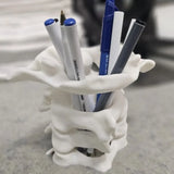 Simulation Spine Pen Holder Brush Holder Spine Pencil Holder Medical Student Gift 3D Vase Storage Box Office Desktop Organiser