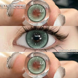 Ikeehome  2pcs Colorful Contact Lenses for Eyes Brown Lenses Colorcon Lenses Beauty Gray Eye Contacts Lens Yearly Blue Lenses
