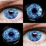 1pair Halloween Colored Contact Lenses Cosplay White Crazy Contact Lenses Anime Red Eye Lenses Blue Makeup Contact Lens
