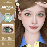 1pair Color Contact Lens for Eyes Fashion Popular Blue Green Contact Lens Brown Eye Lenses Yearly Gray Eyes Makeup Contact