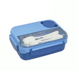 Portable Sealed Lunch Box with Fork Spoon Knife Microwave Available Heating Bento Box Student Office Staff Fruit Food Containers