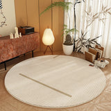 Modern Minimalist Rugs for Bedroom Home Round Non-slip Mat Fluffy Soft Lounge Rug Large Area Living Room Decoration Plush Carpet