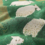 New Blanket Grassland Sheep Tassel Oil Painting Style Throw Blanket Home Decoration Sofa Towel Outdoor Camping Blanket Tapestry