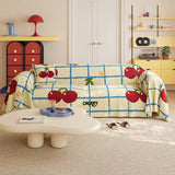 Cartoon Pattern Couch Towel, One Piece All Inclusive, Four Seasons Universal Imitation Hemp Settee Cover, Anti Slip Dust Covers