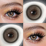Colored Contact Lenses Lalens Chrome Brown Wild Cat Blue Green Gray Pairs Luster Color Contacts Eye Lens Eyes Half Year 2Pcs
