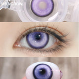 Yearly Disposable Color Contact Lenses 1Pair Anime Cosplay Party Cute Colored Contacts Fashion Makeup Lenses