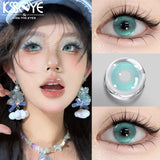 2 Pcs Hot Sale Colored Contact Lens Nature Brown with Myopia Degree Grade 0.00- 8.00 Soft Lens Fast Shipping