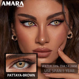 1 pair Colored Contact Lenses Natural Look Green Lenses Gray Contact color Lenses Beauty Pupil Eye Cosmetics Yearly Use