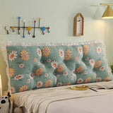Removable Washable Waist Protection Cushion Washed Cotton Headboard Soft Bag Pillow Bed Sofa Tatami Mat Suitable for All Seasons