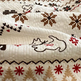 Cartoon 100% Cotton Shell Edge Bedding Set High Quality Cozy Bedsheet Kit with Pillowcase Breathable Home Decor for Four Seasons