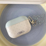 Color Blocked Headphone Case For AirPods pro 2 With Bowknot Pendant for Airpods 2 3 4 Pro 3nd Wireless Earphone Protection Funda